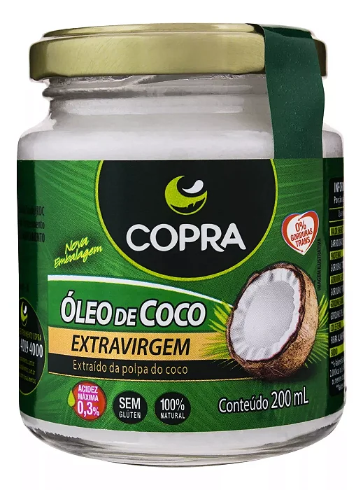 Óleo de Coco Extra Virgem Copra 200ml