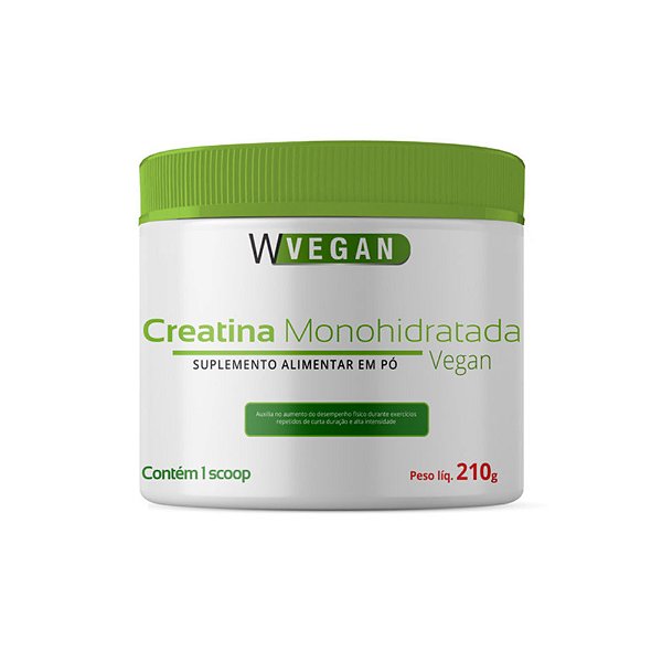 Creatina Monohidratada Vegana 220g – Sem Sabor