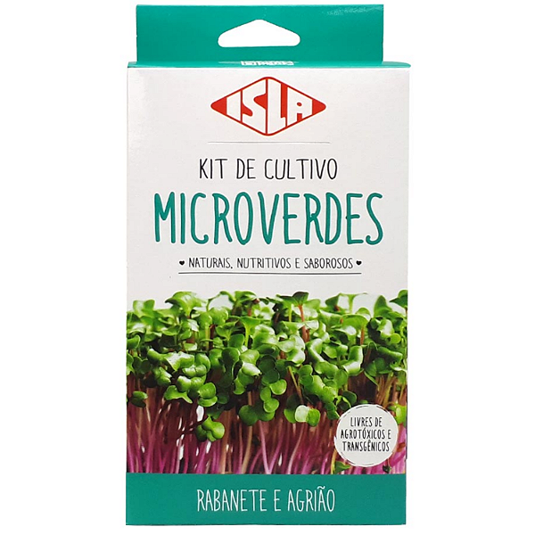 Kit Microverdes de Agrião e Rabanete