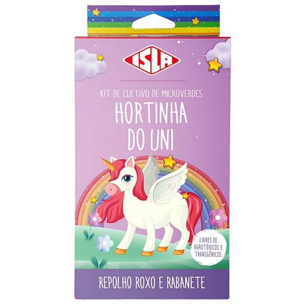 Kit de Cultivo Microverdes Uni de Repolho Roxo e Rabanete