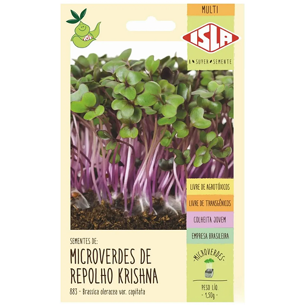 Sementes Brotos Microverdes De Repolho Krishna