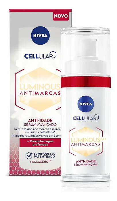 NIVEA LUMINOUS 630® Sérum Facial Cellular ANTIMARCAS Anti-idade 30ml