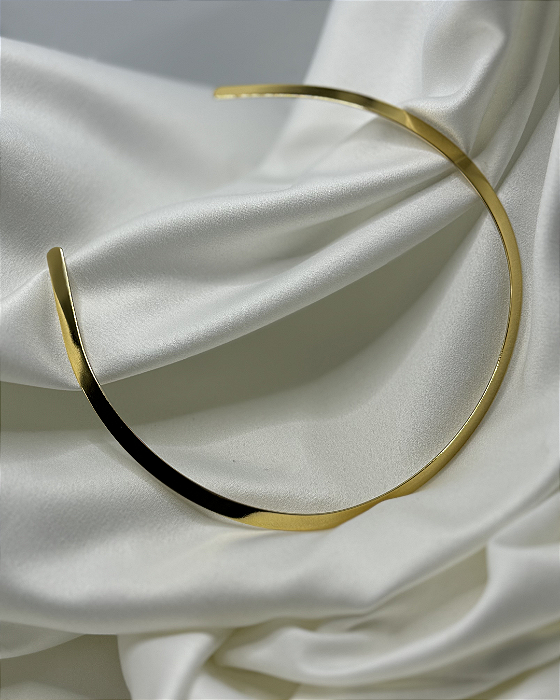 Choker Aro banhado em ouro 18k