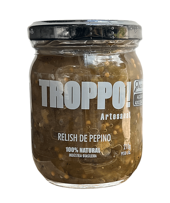 Relish de Pepino Artesanal - 210g - Troppo