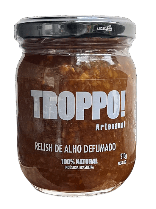 Relish de Alho Defumado Artesanal - 210g - Troppo