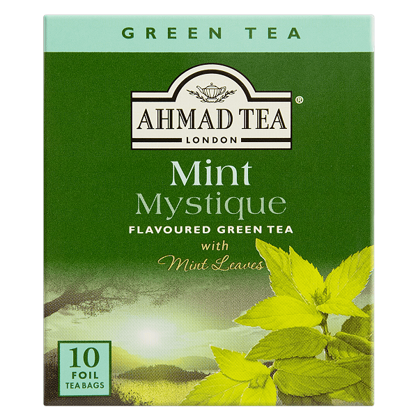Chá Verde Mint Mystique - 10 Sachês - Ahmad Tea