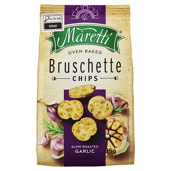 Bruschetta Sabor Alho Tostado - 85g - Maretti