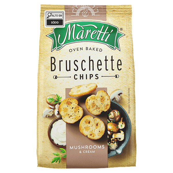 Bruschetta Sabor Cogumelos e Creme - 85g - Maretti