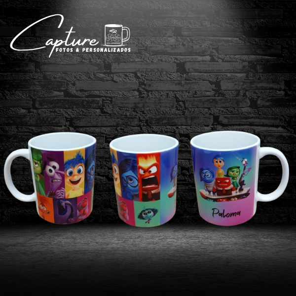 Caneca de Porcelana Personalizado - Divertidamente 2