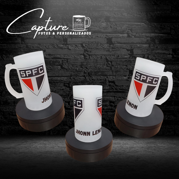Caneca de Chopp Personalizada - São Paulo + NOME