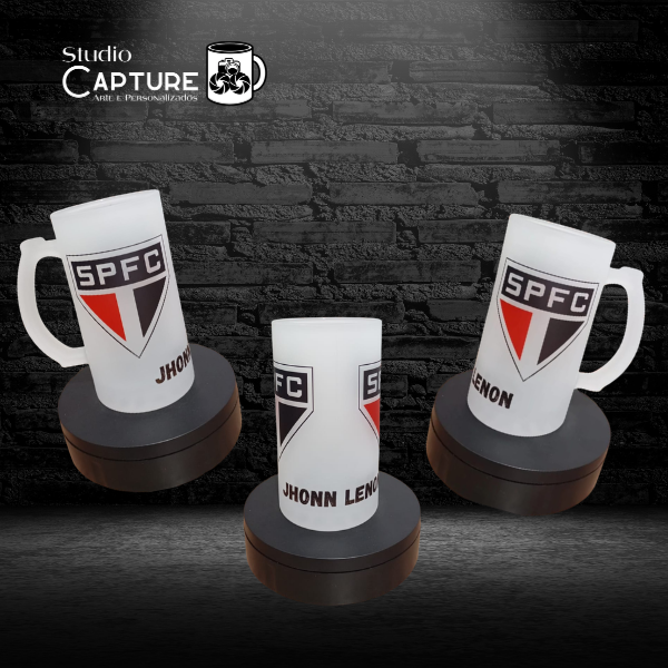 Caneca de Chopp Personalizada - São Paulo + NOME