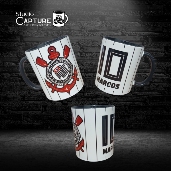 Caneca Corinthians Nº 10 com Nome