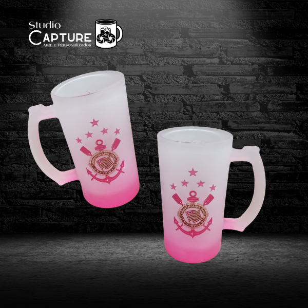 Caneca de Chopp Rosa Corinthians