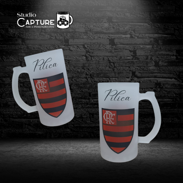 Caneca de Chopp Flamengo + NOME