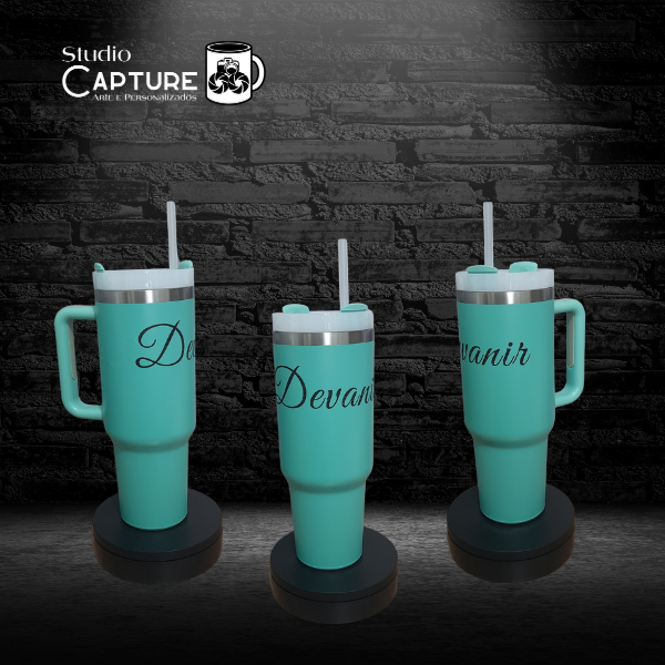 Garrafa Térmica Personalizada Verde com Nome – 1,2 Litros