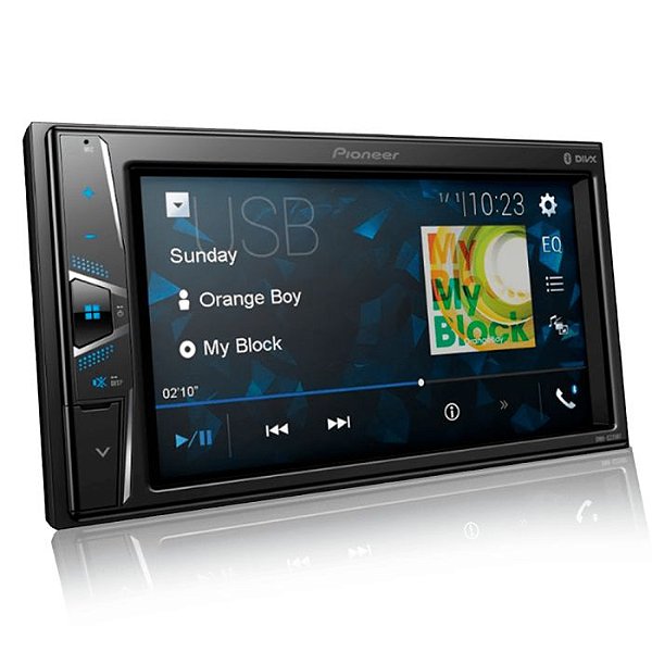 Central Multimídia Pioneer 2 Din DMH-G228BT Tela 6,2" Bluetooth Usb Auxiliar