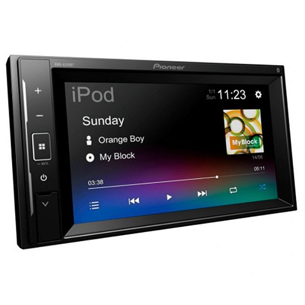 Central Multimídia Pioneer 2 Din DMH-A248BT Tela 6,2" Bluetooth Usb Auxiliar WebLink