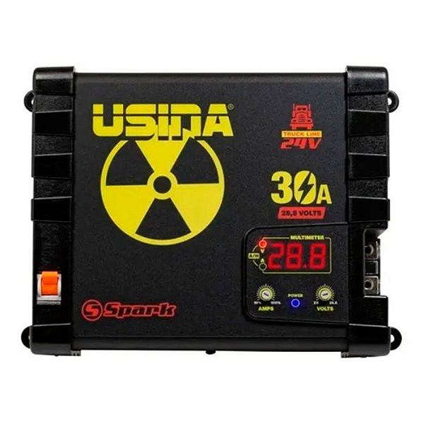 Fonte Automotiva Digital Spark Usina 30A Truck 24 V - Bivolt - Multímetro