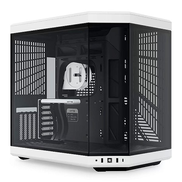 Gabinete HYTE Y70 Black/White Mid Tower Vidro Temperado