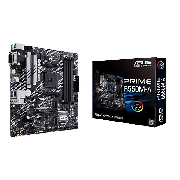 Placa-Mãe Asus Prime B550M-A AMD AM4 DDR4 HDMI M.2
