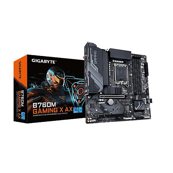 Placa-Mãe Gigabyte B760M Gaming X AX DDR5 Wi-Fi