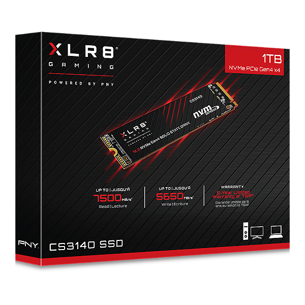 SSD PNY XLR8 CS3140 1TB NVMe 7500MB/s