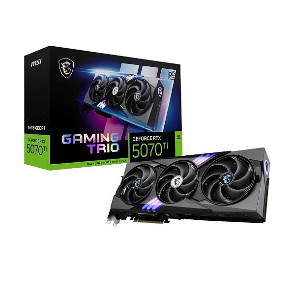 Placa de vídeo MSI RTX 5070 Ti Gaming Trio OC 16GB GDDR7