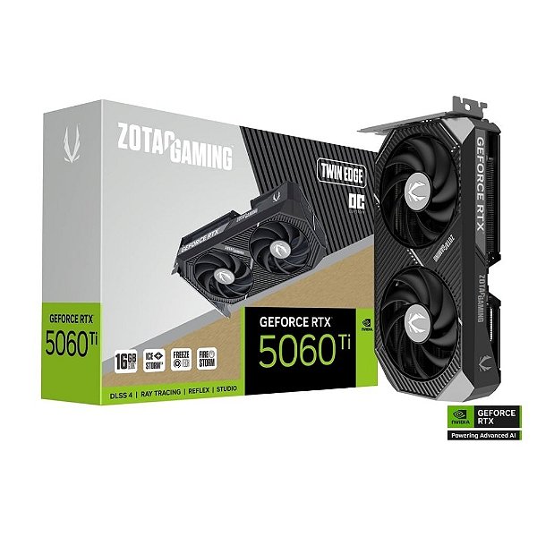 Placa de vídeo RTX 5060 Ti 16GB Zotac Twin Edge OC GDDR7