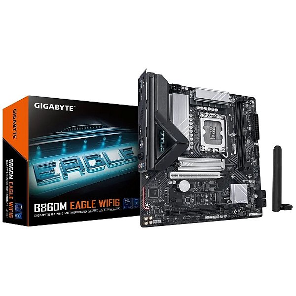 Placa Mãe Gigabyte B860M Eagle WiFi6 LGA1851 DDR5