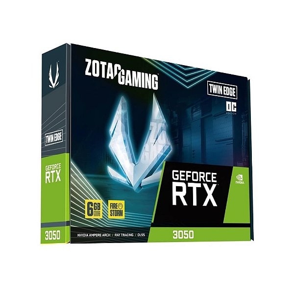 Placa de Vídeo ZOTAC RTX 3050 6GB Twin Edge OC 96bit GDDR6