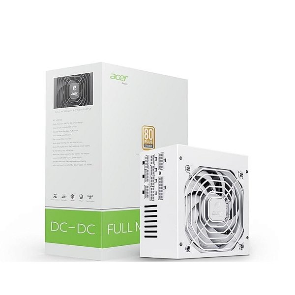 Fonte ATX Acer AC650 650W 80 Plus Bronze Modular Branca