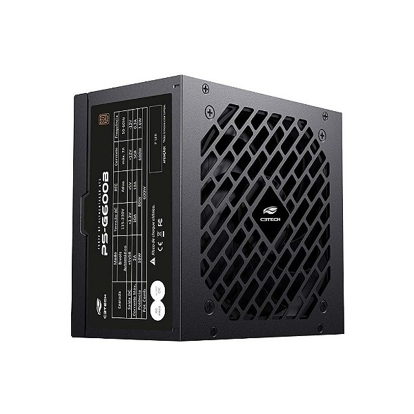 Fonte ATX C3Tech PS-G600B 600W 80 Plus Bronze