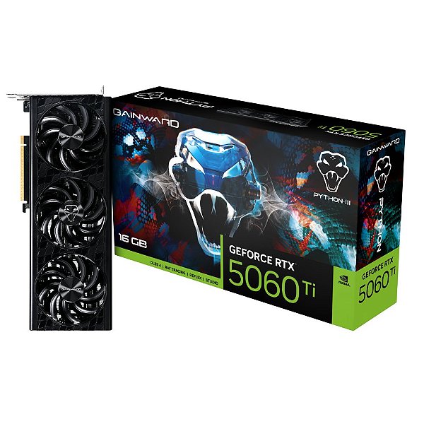Placa de Vídeo Gainward RTX 5060 Ti Python III 16GB