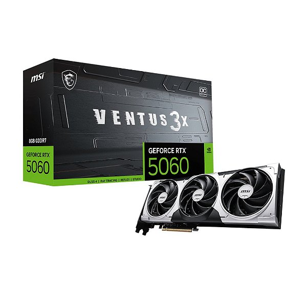 Placa de Vídeo MSI RTX 5060 8GB GDDR7 Ventus 3X OC