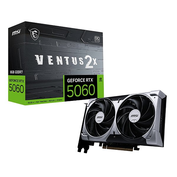 Placa de Vídeo MSI RTX 5060 VENTUS 2X OC 8GB 912V537017
