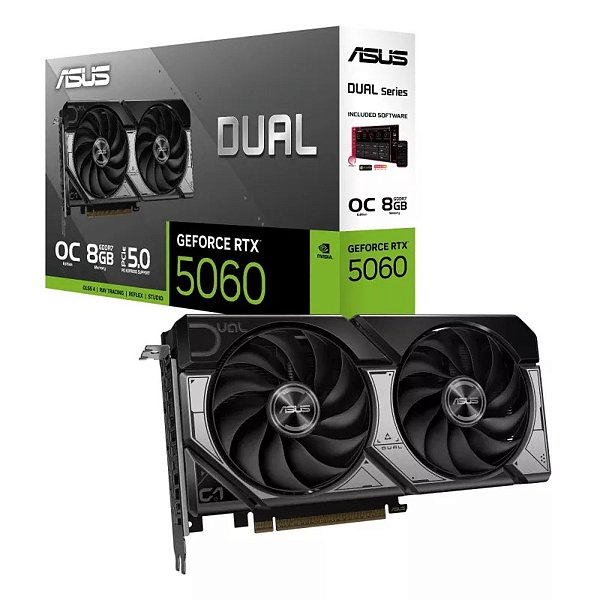 Placa de Vídeo RTX 5060 8GB GDDR7 OC ASUS Dual