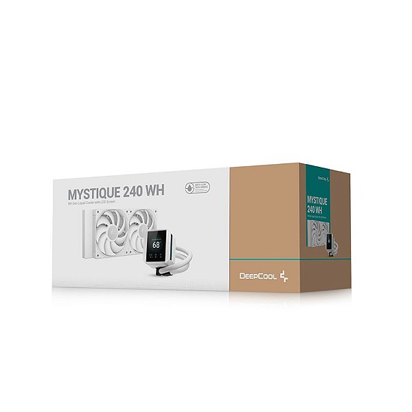 WATER COOLER DEEPCOOL MYSTIQUE 240 WH ARGB BRANCO R-LX240-WHDSNMCP-G-1