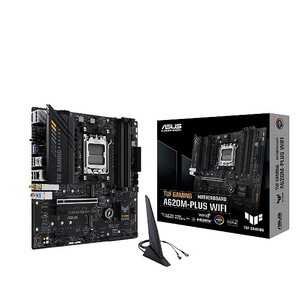 Placa Mãe ASUS TUF A620M-PLUS WIFI AM5 DDR5