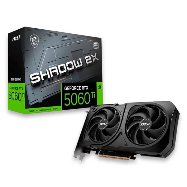 Placa de Vídeo MSI RTX 5060 Ti 8GB GDDR7 OC