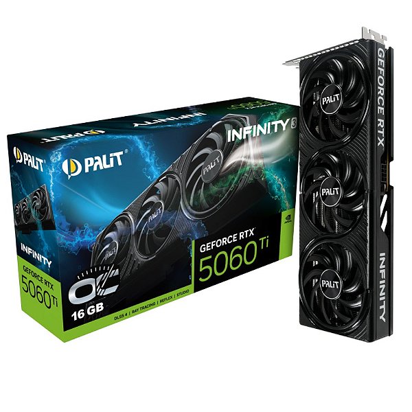 Placa de Vídeo Palit RTX 5060 Ti 16GB GDDR7 OC