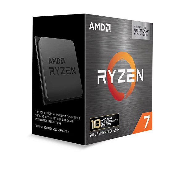 Processador AMD Ryzen 7 5800X3D 8C/16T 4.5GHz 96MB 3D V‑Cache AM4