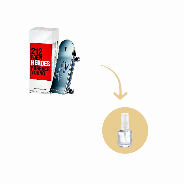 Fracionado 212 Men Heroes Carolina Herrera Eau de Toilette - Perfume Masculino
