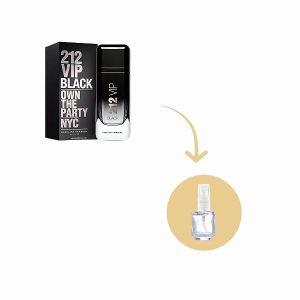 Fracionado 212 VIP Black Carolina Herrera Eau de Parfum
