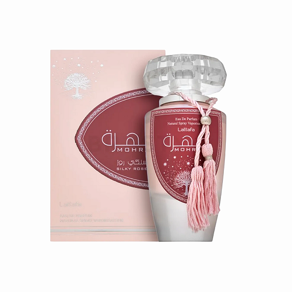Mohra Silky Rose Lattafa EDP – Perfume Árabe 100ml (Ref. Olfativa Miss D)