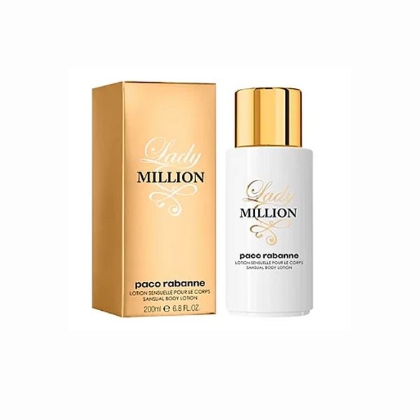 Loção Hidratante Corporal - Paco Rabanne Lady Million Sensual Body Lotion 200ml
