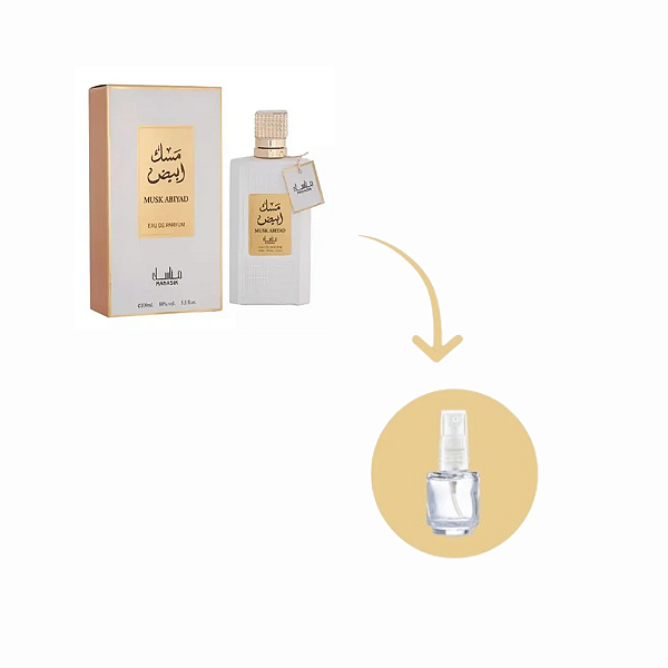 Fracionado Musk Abiyad Manasik EDP - Perfume Árabe Masculino