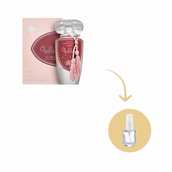 Fracionado Mohra Silky Rose Lattafa EDP – Perfume Árabe (Ref. Olfativa Miss D)