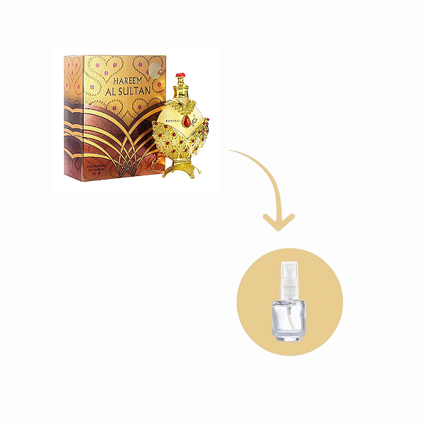 Fracionado Hareem Al Sultan Gold de Khadlaj - Perfume Árabe em Óleo