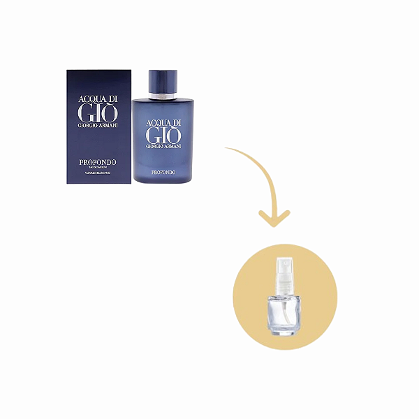 Fracionado Acqua Di Giò Profondo Giorgio Armani EDP - Perfume Masculino