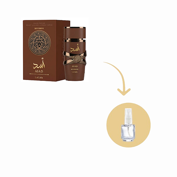 Fracionado Asad Bourbon Lattafa EDP - Perfume Árabe Masculino